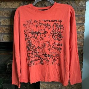 Inside Made in Spain rust orange long sleeved tshirt